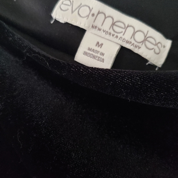 Eva Mendes Black Velvet Gown Dress - Picture 5 of 6